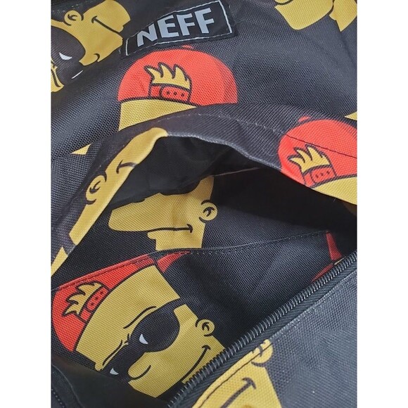 NEFF The Simpsons Bart Steeze Backpack Black Nylon Bookbag Rucksack 2015 - Picture 3 of 10